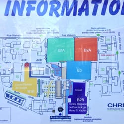 CHRU de Tours - Hôpital Bretonneau - Gros plan sur le plan.