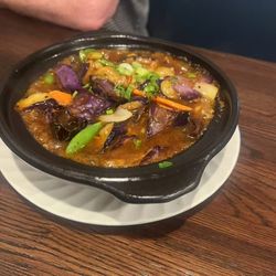 Taka Chinese Food Restaurant - Eggplant in Garlic Sauce on Casserole