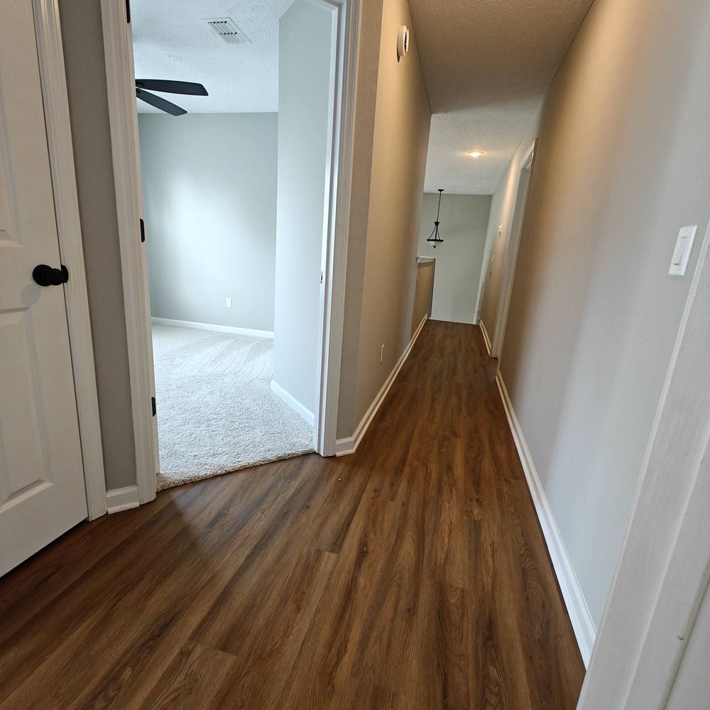 ROR Home Repair - Hall After- new flooring, paint, carpet. - General Contractors Near Me - La Vergne, Tennessee ROR Home Repair - Hall After- new flooring, paint, carpet. - General Contractors Near Me - La Vergne, Tennessee