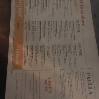 El Born - Menu - Spanish Near Me - Brooklyn, New York