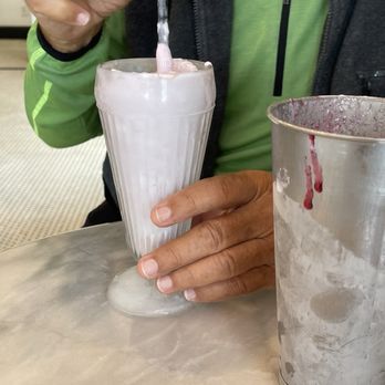 Mary Lou's Milk Bottle - Huckleberry shake - Burgers Near Me - Spokane, Washington