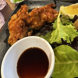 The crispy fried chicken.