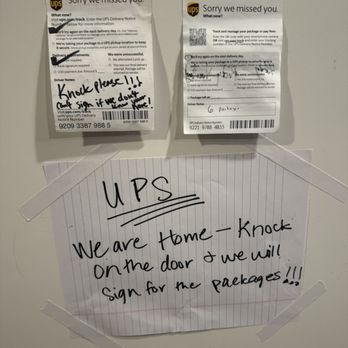 UPS Customer Service - My drivers note - Shipping Centers Near Me