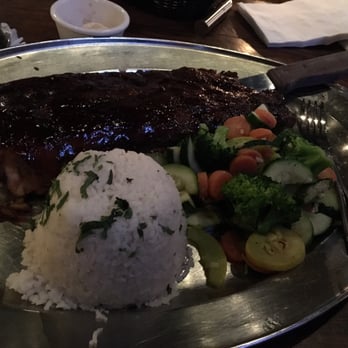 Saddle Ranch - Full rack of baby back ribs. BOMB!!!!!!!! - Steakhouses Near Me - Orange, California