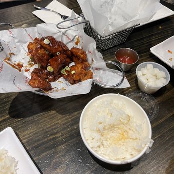 bb.q Chicken Highland Village - Boneless Spicy Galbi + Steamed Rice - Chicken Wings Near Me - Austin, Texas bb.q Chicken Highland Village - Boneless Spicy Galbi + Steamed Rice - Chicken Wings Near Me - Austin, Texas