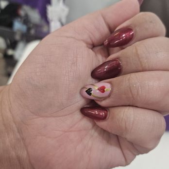 Elegant Nails & Spa - Valentines day nails done by Brian! - Nail Salons Near Me - Costa Mesa, California