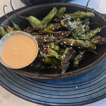 Lure Fish House - Lemon Soy Shishito Peppers - Seafood Near Me - Porter Ranch, California Lure Fish House - Lemon Soy Shishito Peppers - Seafood Near Me - Porter Ranch, California
