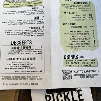 Pickle Barrel Restaurant - Menu - New American Near Me - Chattanooga, Tennessee
