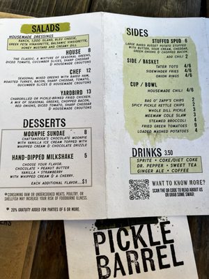 Menu photo 8 Pickle Barrel Restaurant Chattanooga, TN Menu photo 8 Pickle Barrel Restaurant Chattanooga, TN