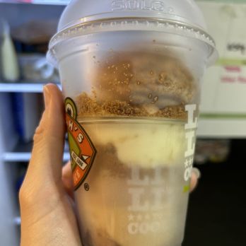 Jeremiah's Italian Ice - Cookie butter with cookie butter crumbs and chocolate soft serve - Ice Cream & Frozen Yogurt Near Me - Cypress, Texas Jeremiah's Italian Ice - Cookie butter with cookie butter crumbs and chocolate soft serve - Ice Cream & Frozen Yogurt Near Me - Cypress, Texas