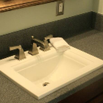 Bishop Custom Marble - sink and mirror - Kitchen & Bath Near Me - Eugene, Oregon Bishop Custom Marble - sink and mirror - Kitchen & Bath Near Me - Eugene, Oregon