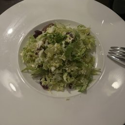 Shaved Brussels Sprout Salad with blue cheese
