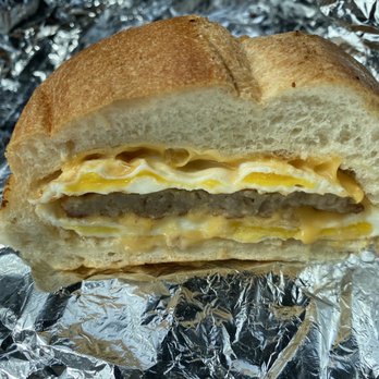 Alen's Deli and Catering - Beef Sausage and Eggs Sandwich on a Roll - Caterers Near Me - Springfield, New Jersey