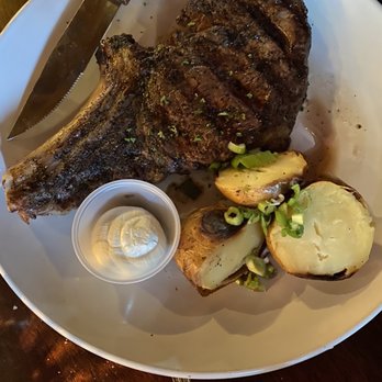Double D Steak - Rib eye steak and roasted potatoes - American Near Me - Fortuna, California Double D Steak - Rib eye steak and roasted potatoes - American Near Me - Fortuna, California