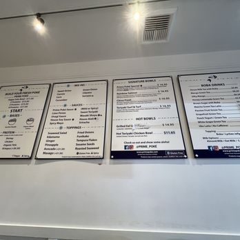 Prime Poké - Menu - Seafood Near Me - Pleasanton, California