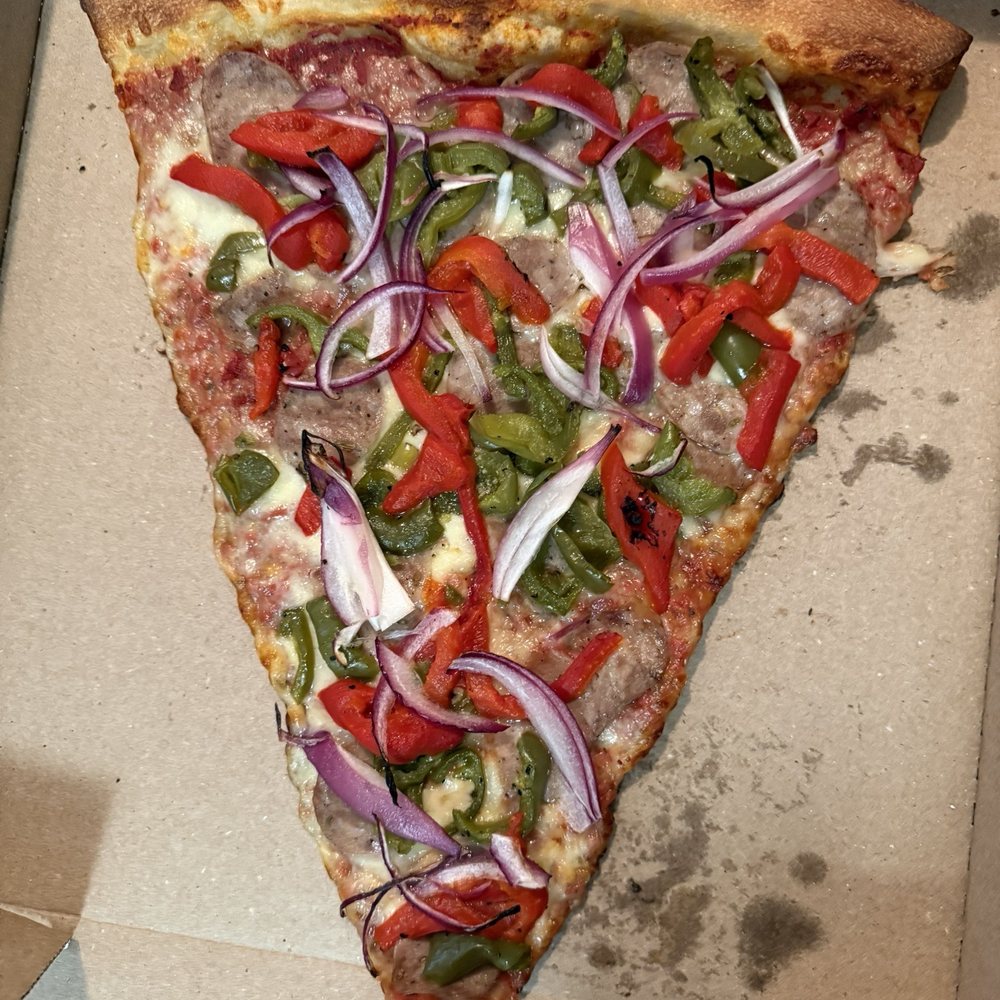 The Corner Crust Pizza And Brew - Sausage and Peppers slice - Pizza Near Me - Kannapolis, North Carolina The Corner Crust Pizza And Brew - Sausage and Peppers slice - Pizza Near Me - Kannapolis, North Carolina