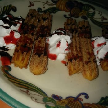 Mazatlan Mexican Restaurant - Churros with strawberry sauce and whipped cream - Mexican Near Me - Everett, Washington