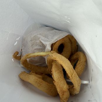 Jim's Famous 1/4 Pound Burger - Small Onion Rings - Burgers Near Me - Rosemead, California