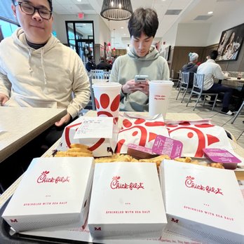 Chick-fil-A - Spicy Chicken Sandwich Chick-fil-A Waffle Potato Fries Spicy Deluxe Sandwich - Fast Food Near Me - Milpitas, California Chick-fil-A - Spicy Chicken Sandwich Chick-fil-A Waffle Potato Fries Spicy Deluxe Sandwich - Fast Food Near Me - Milpitas, California