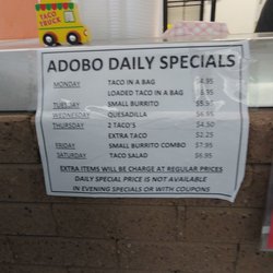 Adobo Burritos - Daily specials