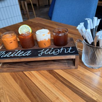 Sanae Thai Eatery - Thai Tea Flight - Thai Near Me - Portland, Oregon Sanae Thai Eatery - Thai Tea Flight - Thai Near Me - Portland, Oregon