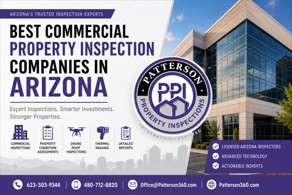 Commercial Property Inspections - When it comes to commercial real estate, every detail matters. Patterson Property Inspections provides comprehensive commercial inspections across the Greater Phoenix Metro area, giving investors, property managers, and business owners the insight they need to make confident, data-driven decisions.
From retail plazas and office buildings to warehouses, multi-unit complexes, and mixed-use spaces, our certified team evaluates structure, roofing, HVAC, plumbing, electrical systems, and safety compliance. Using advanced technology—including drones, thermal imaging, and moisture detection tools—we identify hidden issues that could affect operational safety, tenant satisfaction, or long-term value.
Our same-day digital reports include high-resolution photos, clear narratives, and actionable recommendations. Whether you’re purchasing, leasing, or managing, our detailed findings help you plan maintenance budgets, negotiate repairs, and protect your ROI.
As an A+ BBB-rated, 5★ reviewed company trusted by local brokers and investors alike, Patterson Property Inspections delivers more than information—we deliver confidence and clarity in every transaction.
Protect your investment. Strengthen your due diligence. Partner with Phoenix’s commercial inspection experts—Patterson Property Inspections. Commercial Property Inspections - When it comes to commercial real estate, every detail matters. Patterson Property Inspections provides comprehensive commercial inspections across the Greater Phoenix Metro area, giving investors, property managers, and business owners the insight they need to make confident, data-driven decisions.
From retail plazas and office buildings to warehouses, multi-unit complexes, and mixed-use spaces, our certified team evaluates structure, roofing, HVAC, plumbing, electrical systems, and safety compliance. Using advanced technology—including drones, thermal imaging, and moisture detection tools—we identify hidden issues that could affect operational safety, tenant satisfaction, or long-term value.
Our same-day digital reports include high-resolution photos, clear narratives, and actionable recommendations. Whether you’re purchasing, leasing, or managing, our detailed findings help you plan maintenance budgets, negotiate repairs, and protect your ROI.
As an A+ BBB-rated, 5★ reviewed company trusted by local brokers and investors alike, Patterson Property Inspections delivers more than information—we deliver confidence and clarity in every transaction.
Protect your investment. Strengthen your due diligence. Partner with Phoenix’s commercial inspection experts—Patterson Property Inspections.