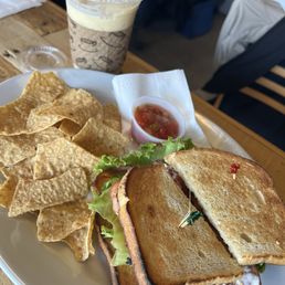 BLT and mango smoothie BLT and mango smoothie