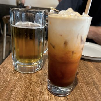 Prik Hom - lager and Thai ice tea - Thai Near Me - San Francisco, California