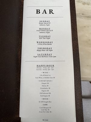 Menu photo 7 Fox and Pearl Kansas City, MO