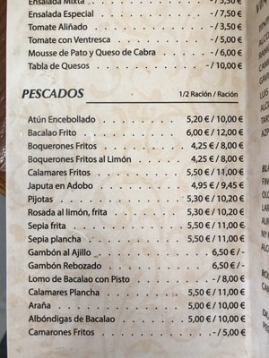 Menu photo 1 Taberna Góngora Córdoba, CO