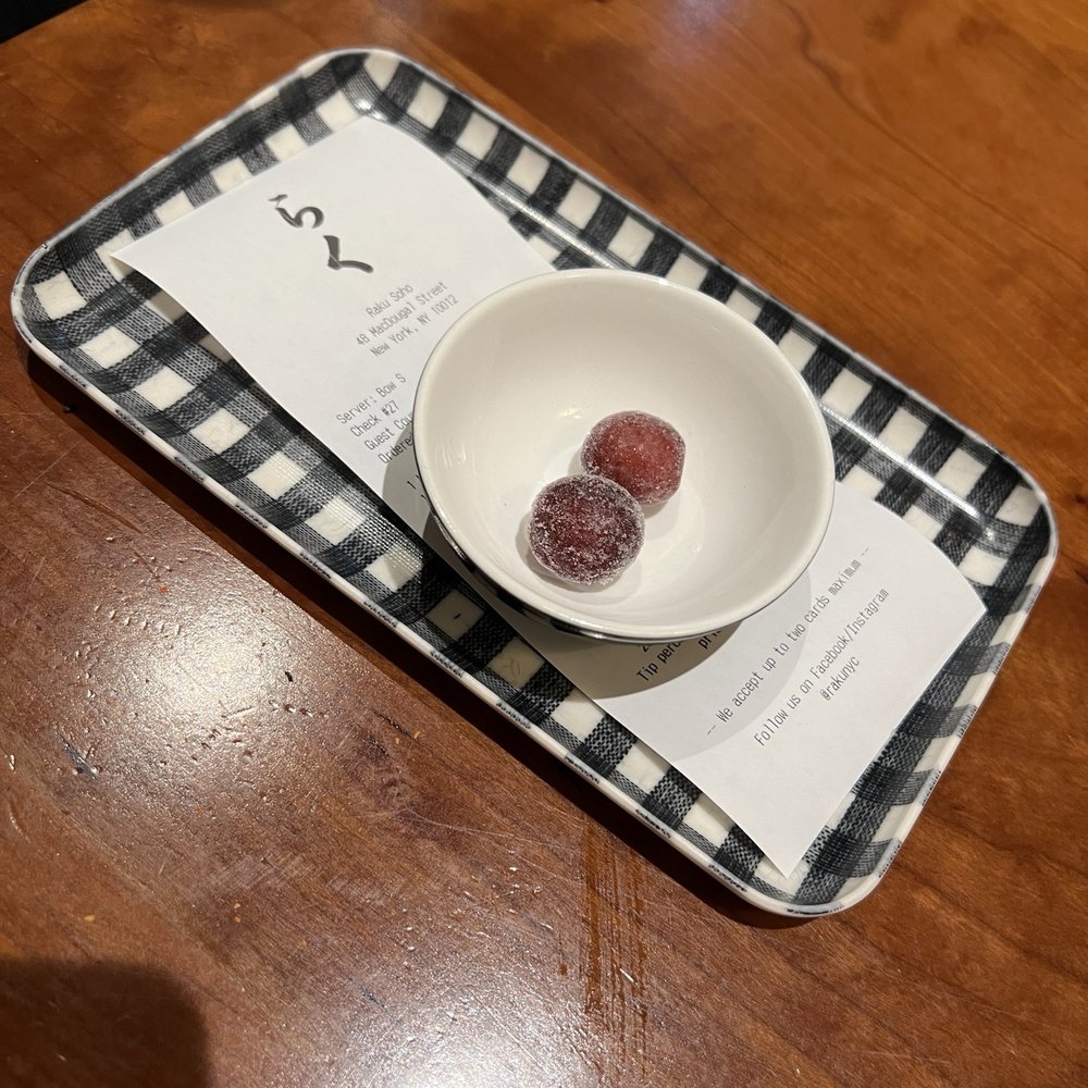 Raku - Frozen grape! - Japanese Near Me - New York, New York Raku - Frozen grape! - Japanese Near Me - New York, New York