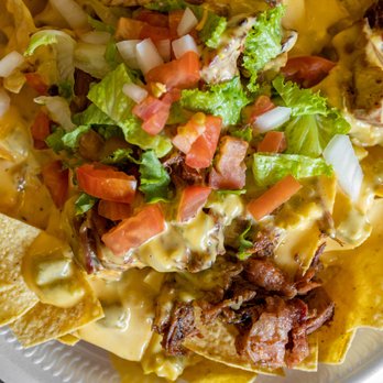 PJ&B’s Rio Cafe - Loaded Brisket Nachos ($14) - New Mexican Cuisine Near Me - Carlsbad, New Mexico