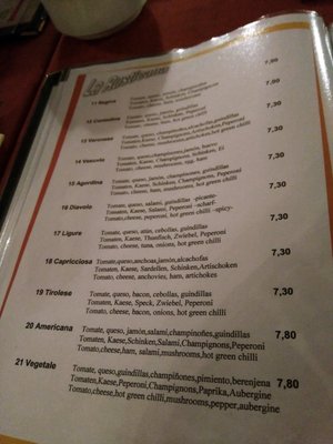 Menu photo 4 Pizzeria La Rusticana Calpe, A Menu photo 4 Pizzeria La Rusticana Calpe, A