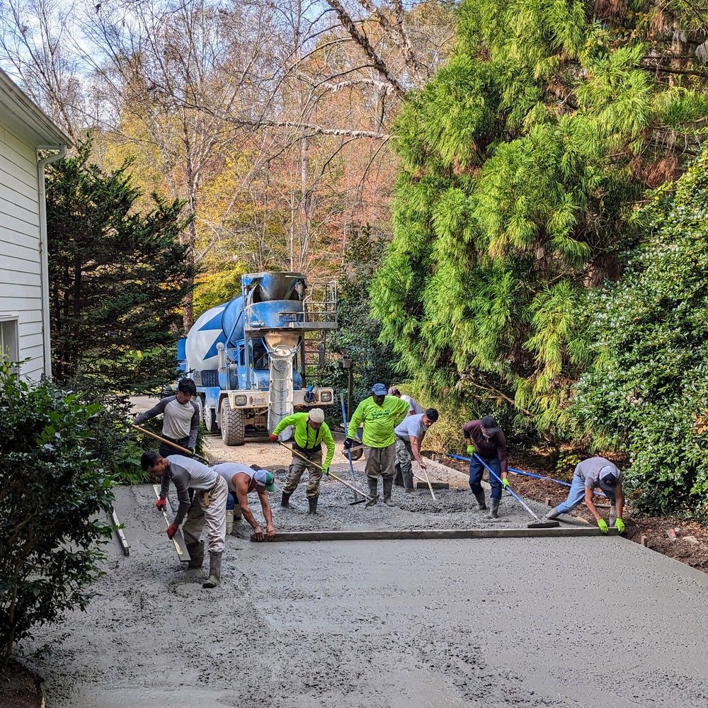 JP Masonry - Work in process. Julio's team took two days to remove the old driveway and prepare for concrete pour day. - Masonry/Concrete Near Me JP Masonry - Work in process. Julio's team took two days to remove the old driveway and prepare for concrete pour day. - Masonry/Concrete Near Me