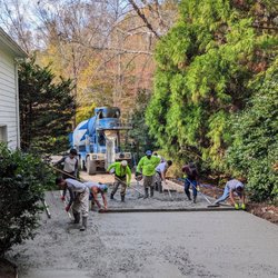 JP Masonry - Work in process. Julio's team took two days to remove the old driveway and prepare for concrete pour day.
