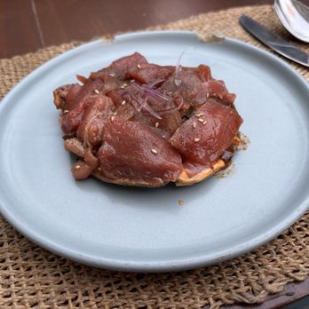 La Morocha - Tuna shiitake tostadas - Restaurants Near Me - Ensenada, BCN La Morocha - Tuna shiitake tostadas - Restaurants Near Me - Ensenada, BCN