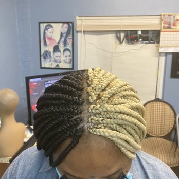 African Beautiful Braids - Half and half - Hair Salons Near Me - Austell, Georgia