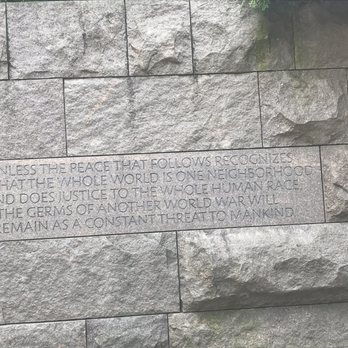 Franklin Delano Roosevelt Memorial - Quote - Landmarks & Historical Buildings Near Me - Washington, DC, District of Columbia