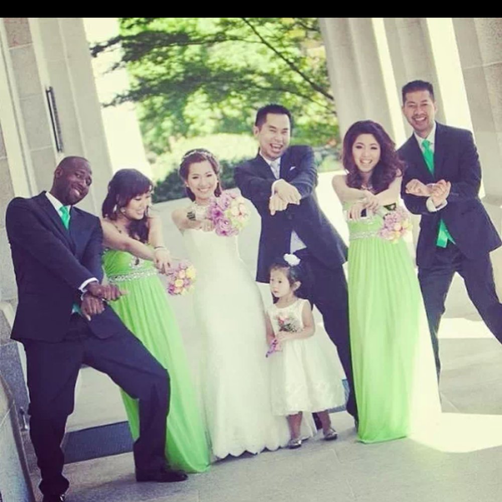 Passion Studio - A playful moment with the bridal party!  =] - Session Photography Near Me