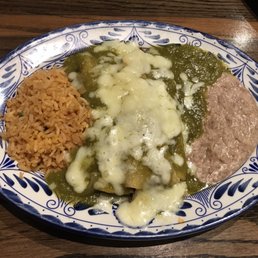 Enchiladas (beef) with green chili Enchiladas (beef) with green chili
