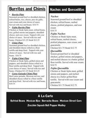Menu photo 5 La Mesa Mesquite Grill Joshua, TX