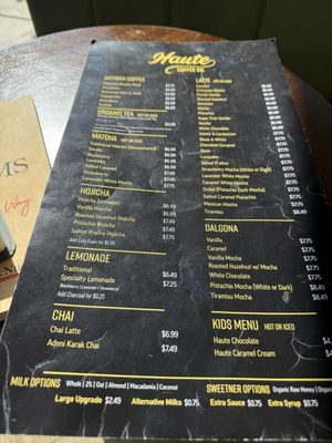 Menu photo 1 Haute Coffee Elk Grove, CA