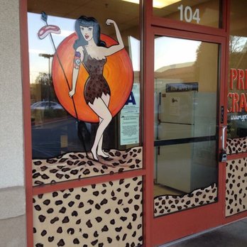 Patti S Paulsen - Semi-permanent paint window store front - Commissioned Artists Near Me - Temecula, California