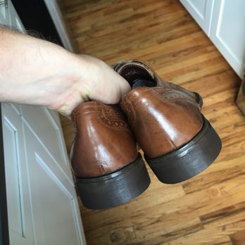Elegant Shoe Repair - Like new: new heels (old ones were worn half down on the outside edge) - Shoe Repair Near Me - Brooklyn, New York Elegant Shoe Repair - Like new: new heels (old ones were worn half down on the outside edge) - Shoe Repair Near Me - Brooklyn, New York