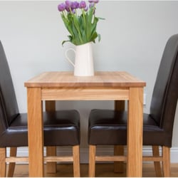 Top Furniture Ltd - Dartford - Minsk 80cm X 60cm Dining Table & The Emperor Dining Chairs