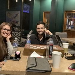 Royal Hookah Lounge - Inside tables, with games to play.