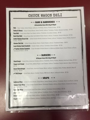 Menu photo 2 Chuck Wagon Deli Stafford, TX Menu photo 2 Chuck Wagon Deli Stafford, TX