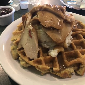 Metro Diner - Thanksgiving day waffle special...yum! - American Near Me - Charlotte, North Carolina