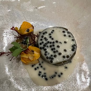 Nisei - Black cod, satsuma imo, seaweed, caviar sauce - Japanese Near Me - San Francisco, California Nisei - Black cod, satsuma imo, seaweed, caviar sauce - Japanese Near Me - San Francisco, California