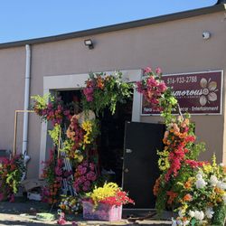 Glamorous Event Planners - Back view of flowers being arranged for an event